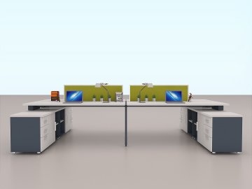 Trigon Çoklu Ofis Masa Grubu
