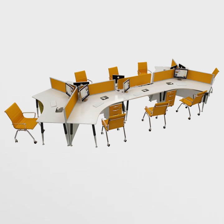 Boomerang Çoklu Ofis Masaları