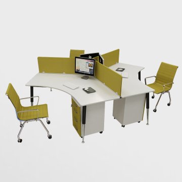 Boomerang Çoklu Ofis Masaları