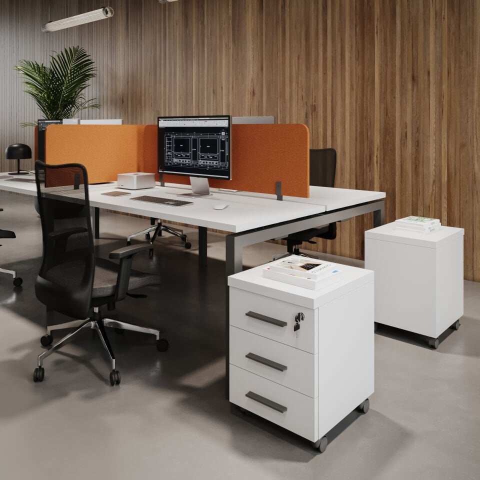 Radikal 4'lü Workstation Masa