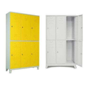 6 lı Metal Soyunma Dolabı