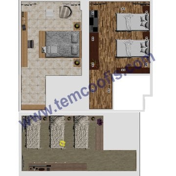 Otel Odası Konsept 1