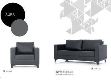 Aura Deri Oturma Grubu