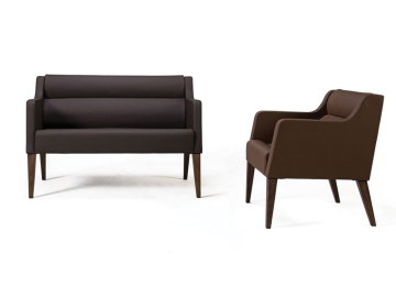 Klasik Ahşap Ofis Kanepesi