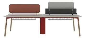 Nord 120’lik 4’lü Workstation  Masa - 18mm Melamin Tablalı