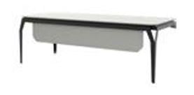 Trim 180’lik Sabit Etajerli Masa - 18mm Melamin Tablalı