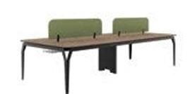Trim 160’lık 4’lü Workstation Masa - 18mm DxColor Tablalı