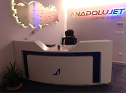 Anadolu jet ofis mobilyası tefrişi